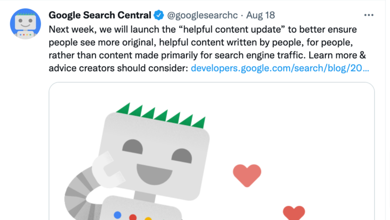 search console content update